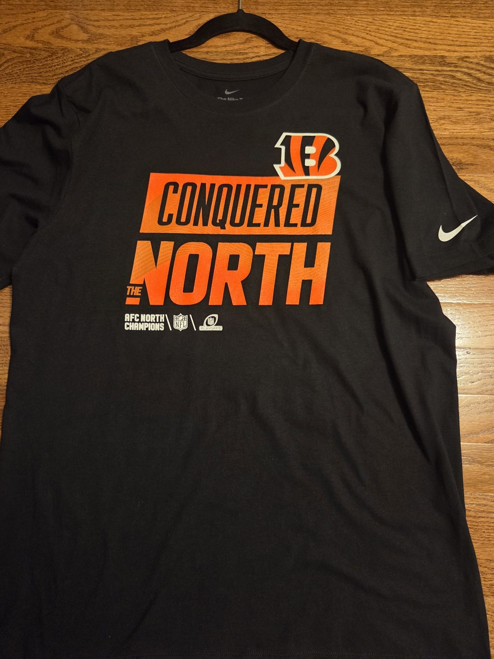 Nike Men’s Bengals "Conquered The North" T-Shirt, AFC North Champions, L